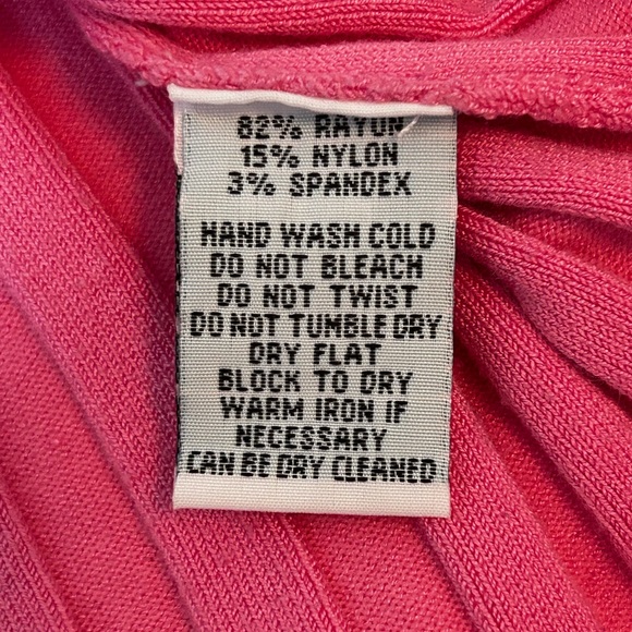 Cheryl Nash Windridge Women’s Pink Ribbed Zip-Up Top Sz XL - Picture 6 of 6